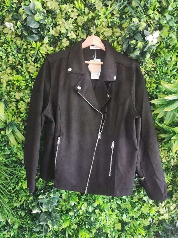 Veste perfecto suédine