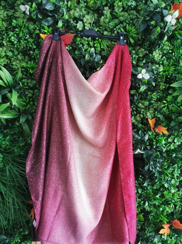 Foulard rose dorure