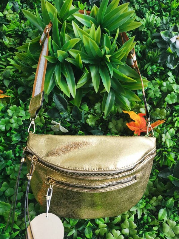 Sac bandoulière doré
