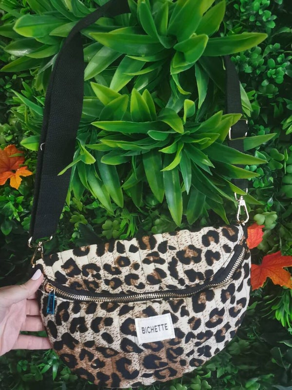 Sac bandoulière léopard