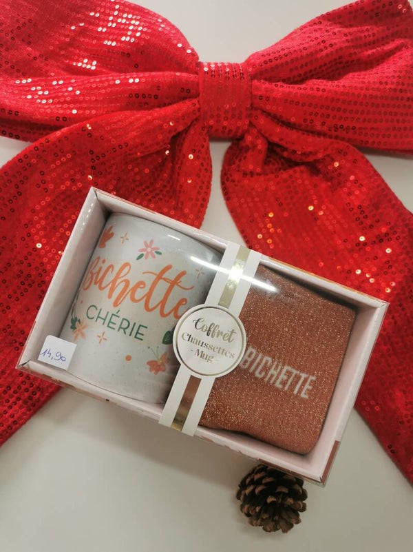 Coffret mug chaussette bichette