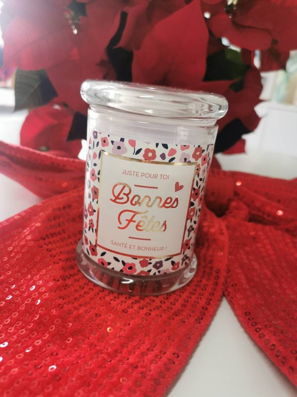 Bougie bonnes fêtes