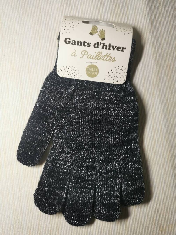 Gants paillettes