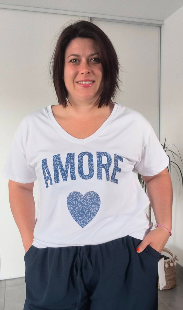 GT t-shirt Amore bleu