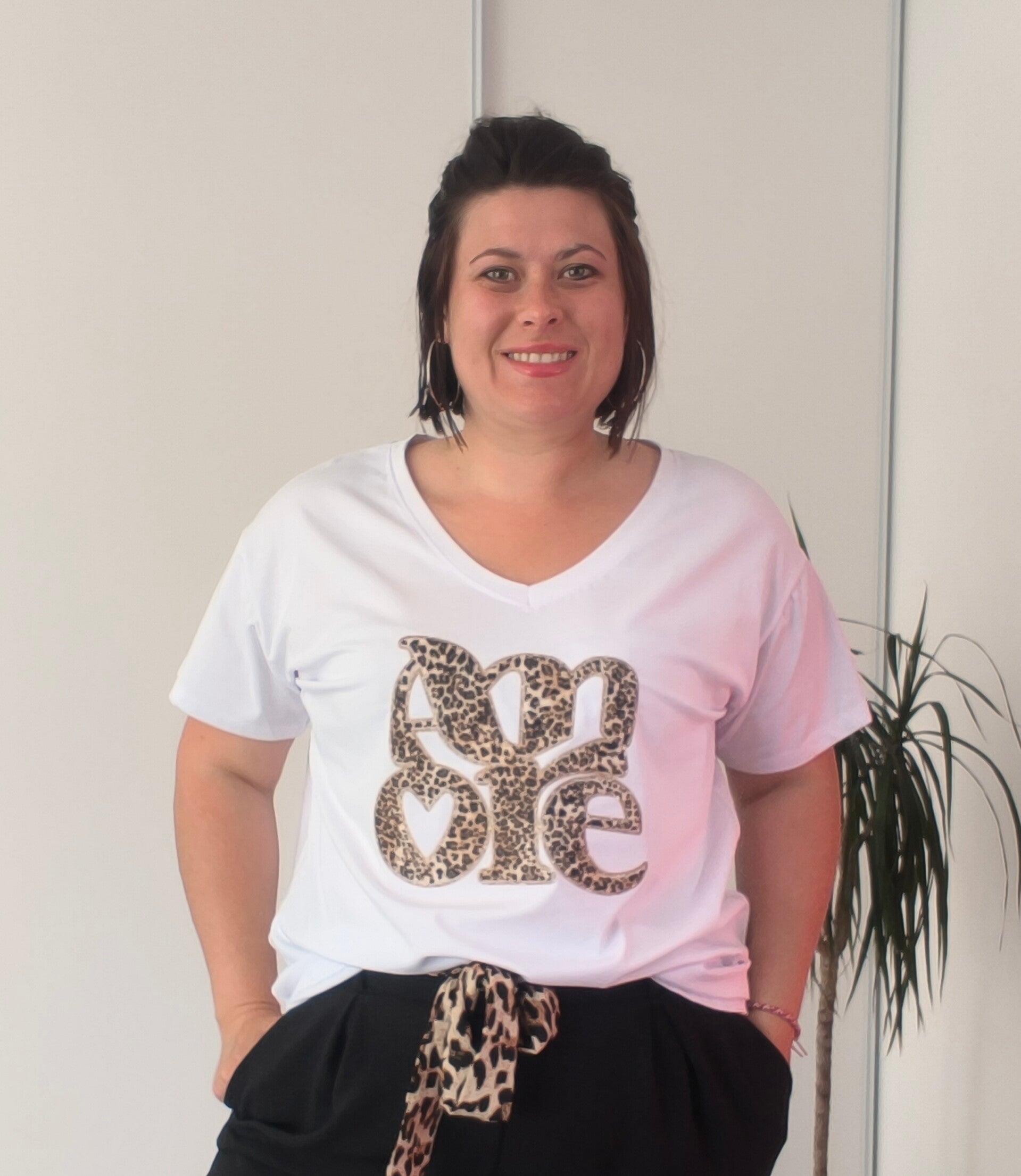 GT t-shirt amore léopard