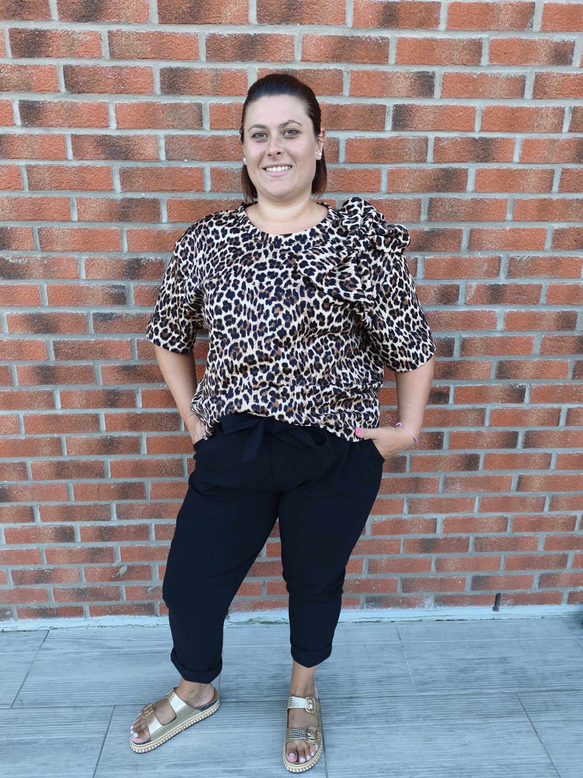 GT T-shirt leopard