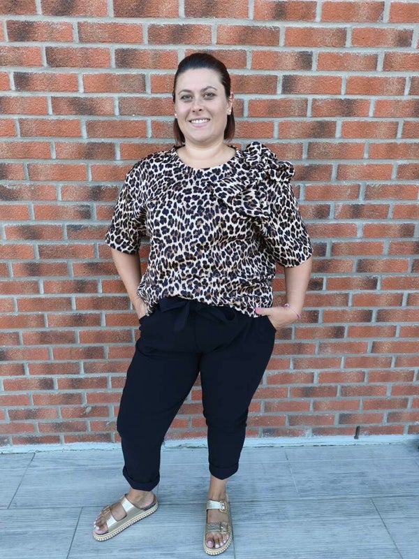 GT T-shirt leopard
