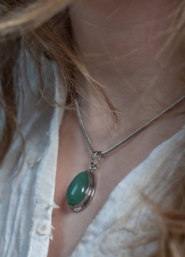 The Drop, Edelsteen ketting zilver