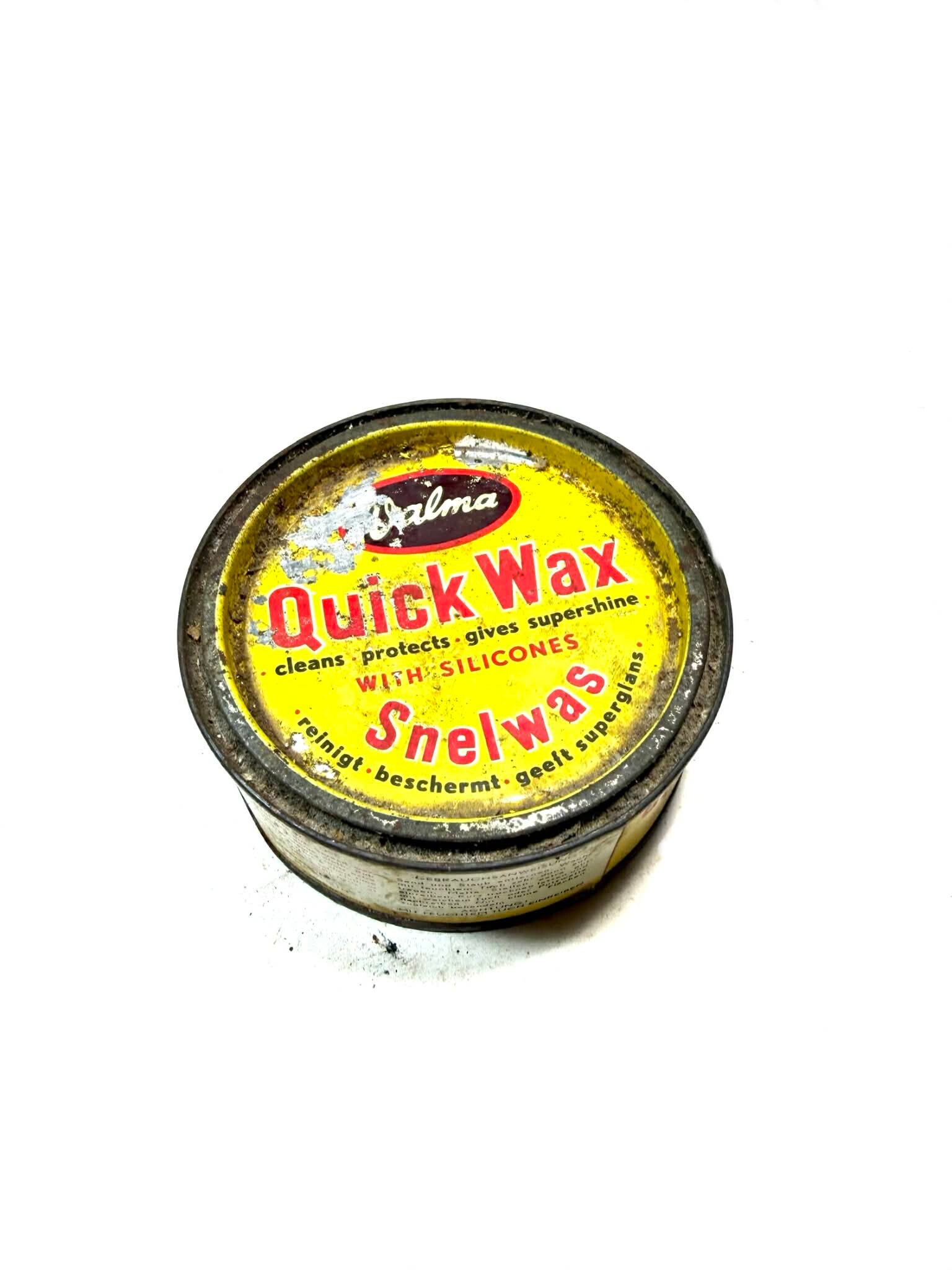 Ancienne Boîte de cire Quik Wax