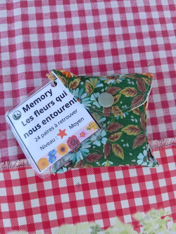 jeu de memory "les fleurs qui nous entourent"