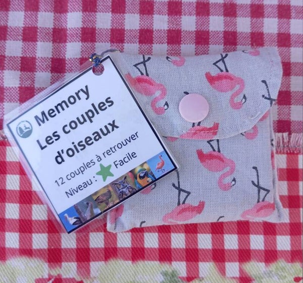 Jeu de memory "les couples d'oiseaux"