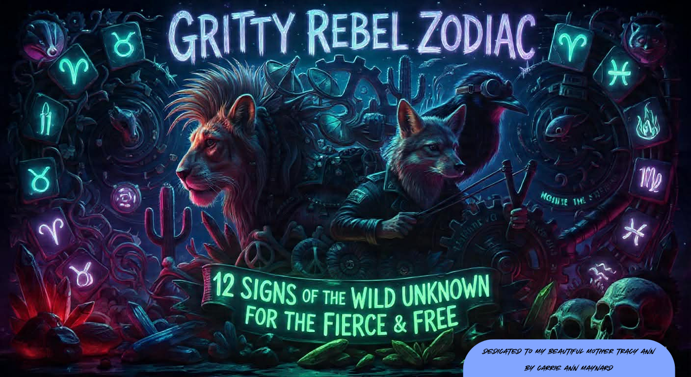 The Gritty Rebel zodiac Coloring book