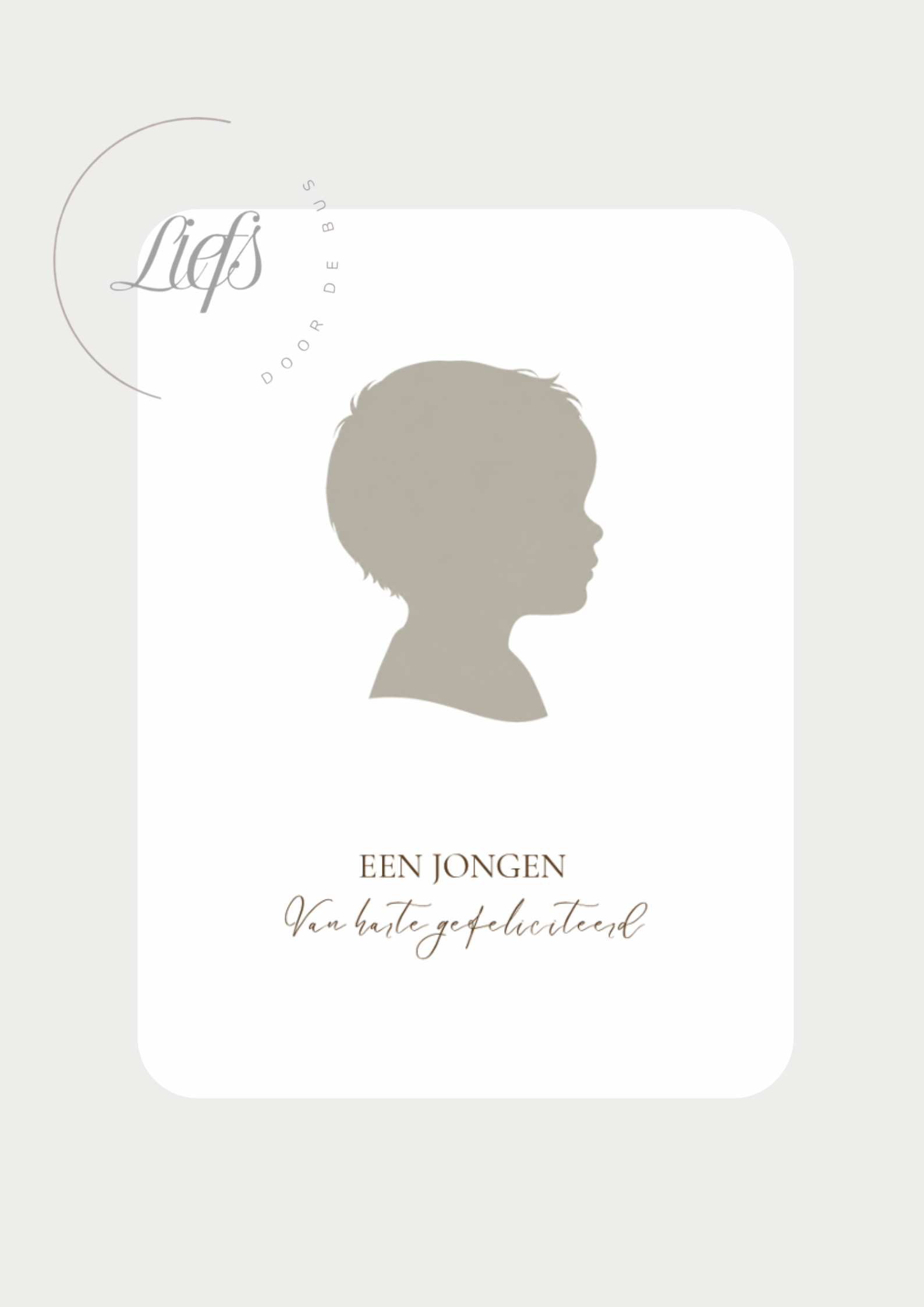 Silhouet jongen