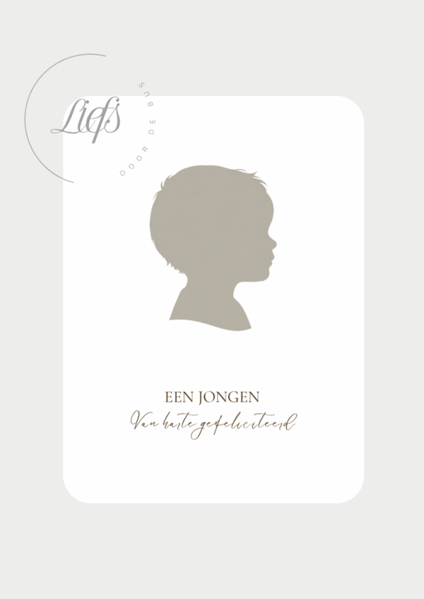 Silhouet jongen