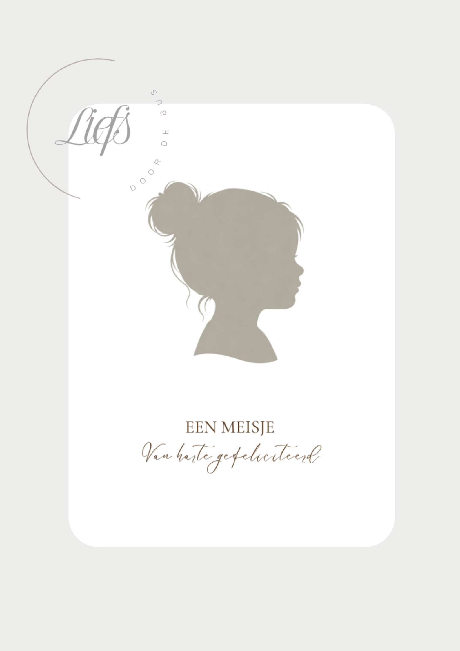 Silhouet meisje