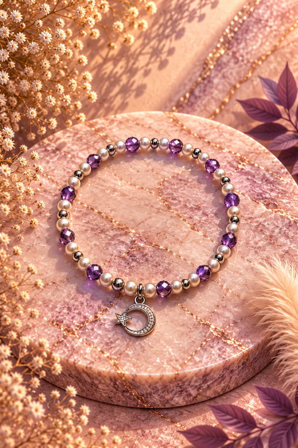 Evening collectie Amethyst Glow - Armband