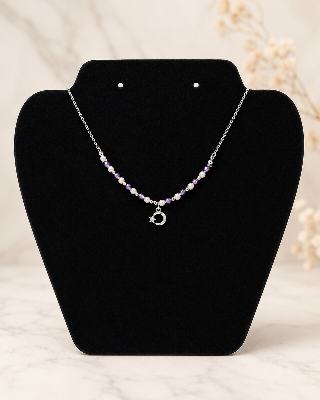 Evening collectie Amethyst Glow - Ketting