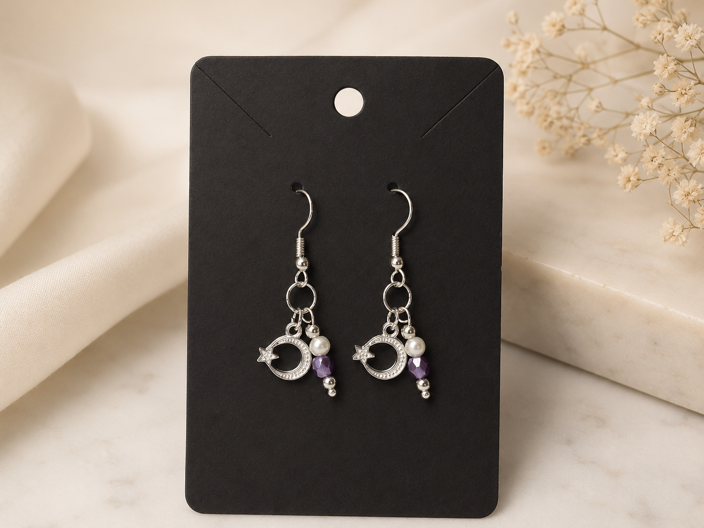 Evening collectie Amethyst Glow - Oorbellen