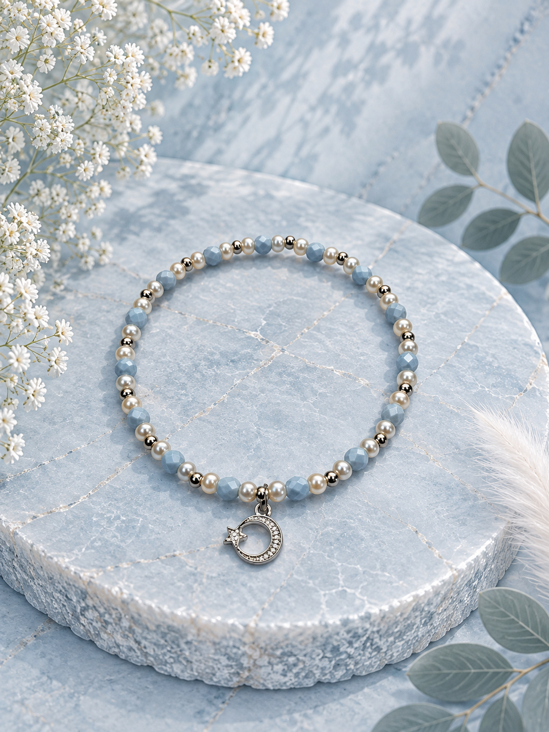 Ocean collectie Azure Pearl - Armband