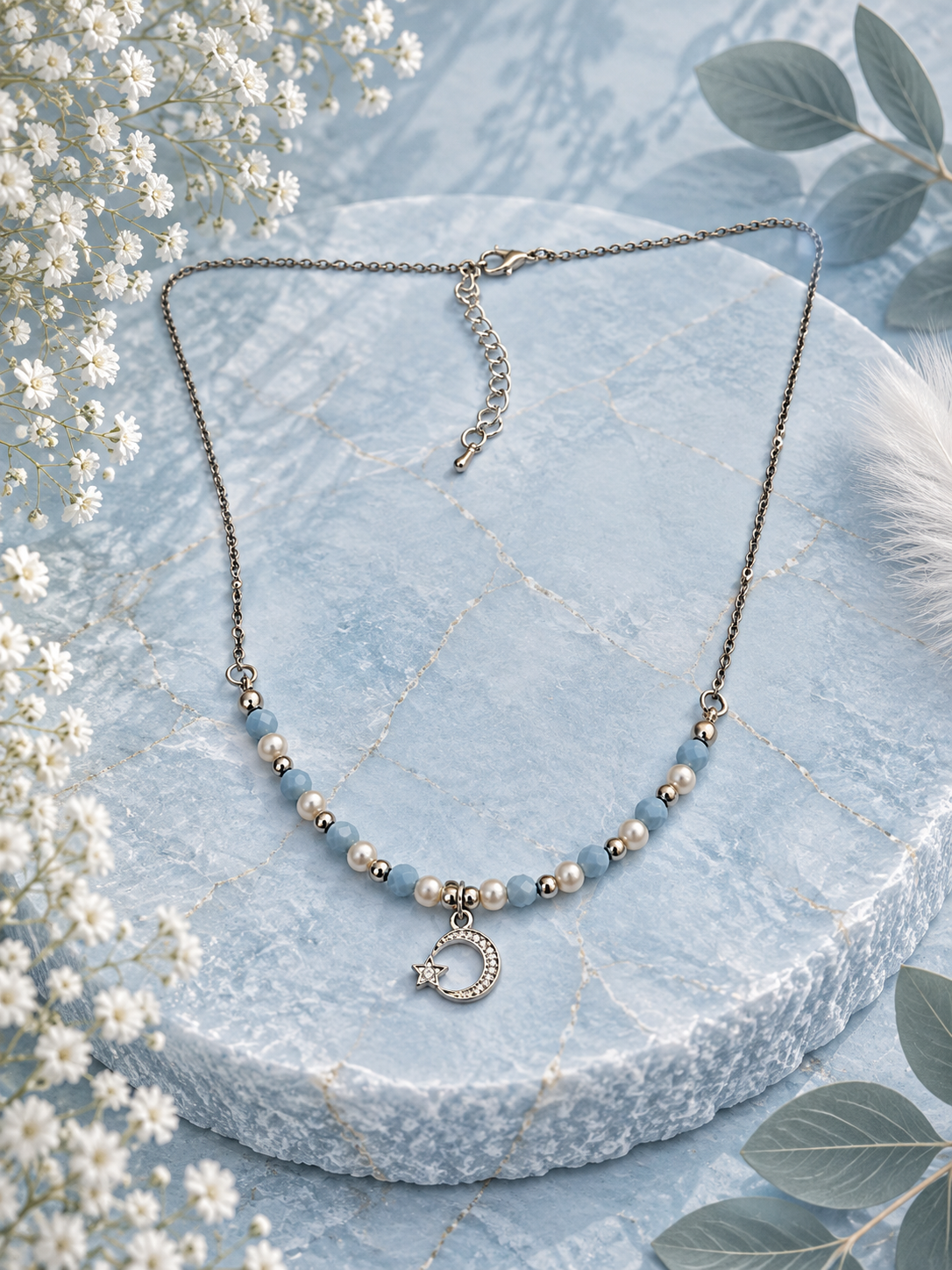 Ocean collectie Azure Pearl - Ketting