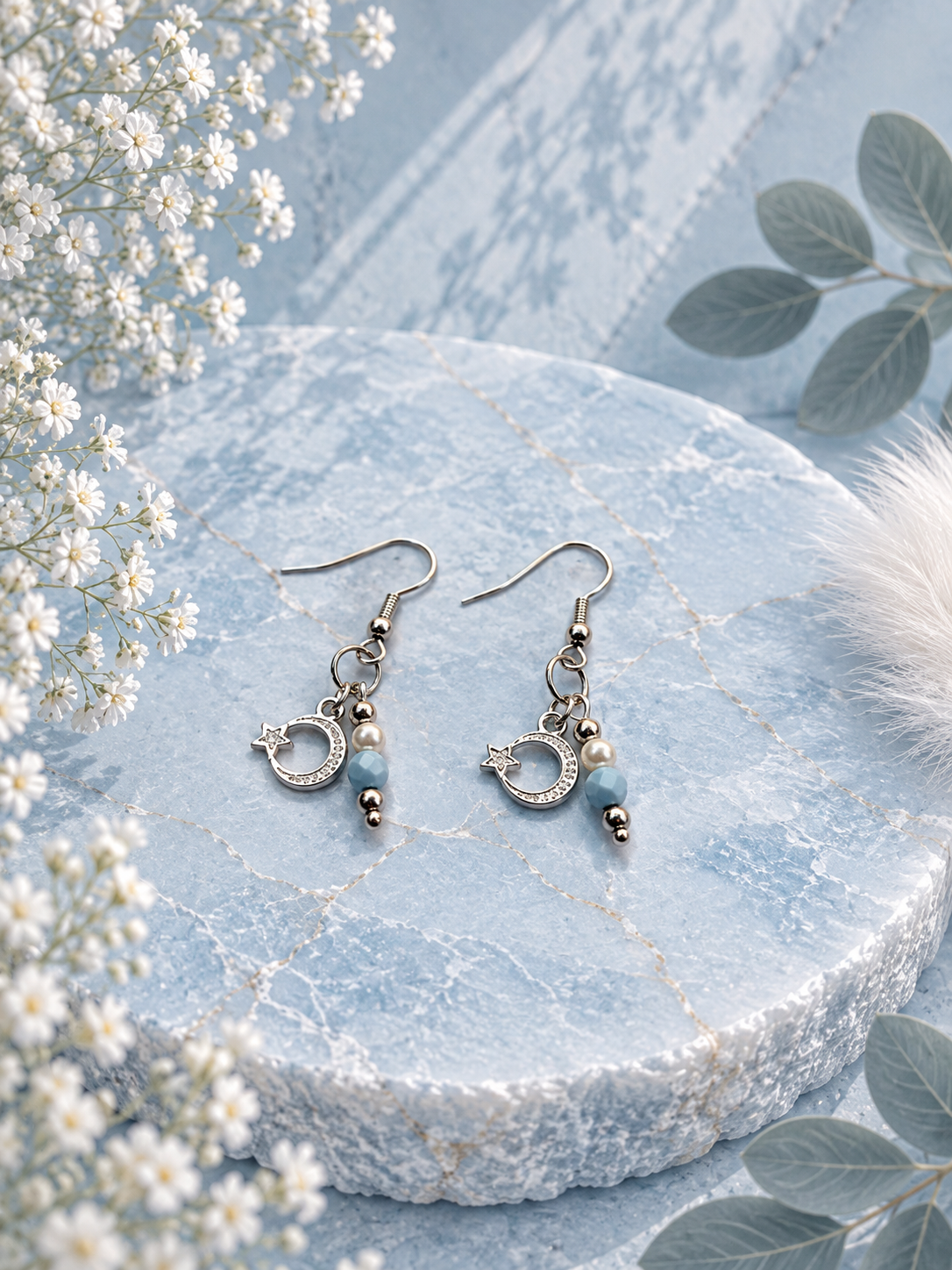 Ocean collectie Azure Pearl - Oorbellen