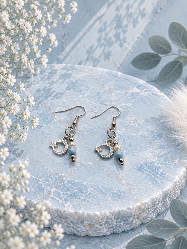Ocean collectie Azure Pearl - Oorbellen
