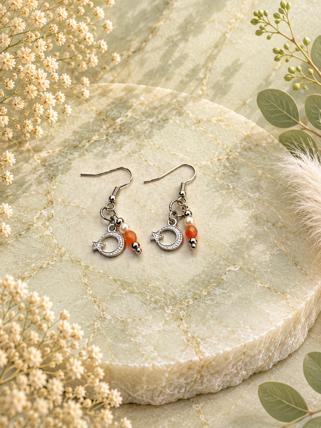 Nature collectie Coral Bloom - Oorbellen