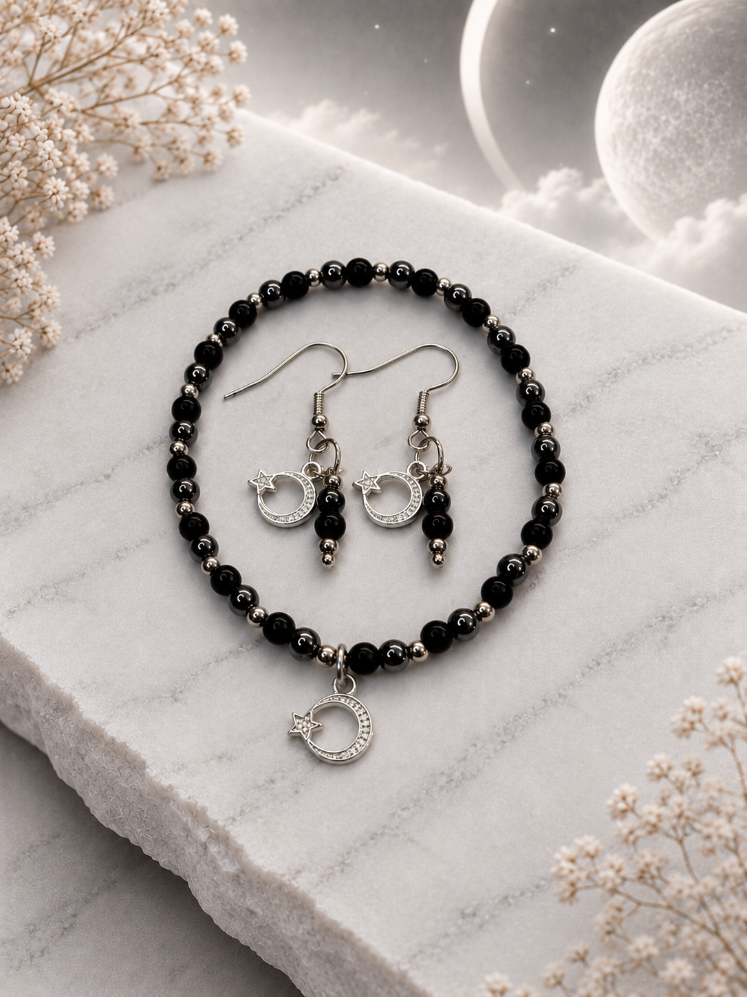 New Moon Eclipse - Armband+Oordebellen
