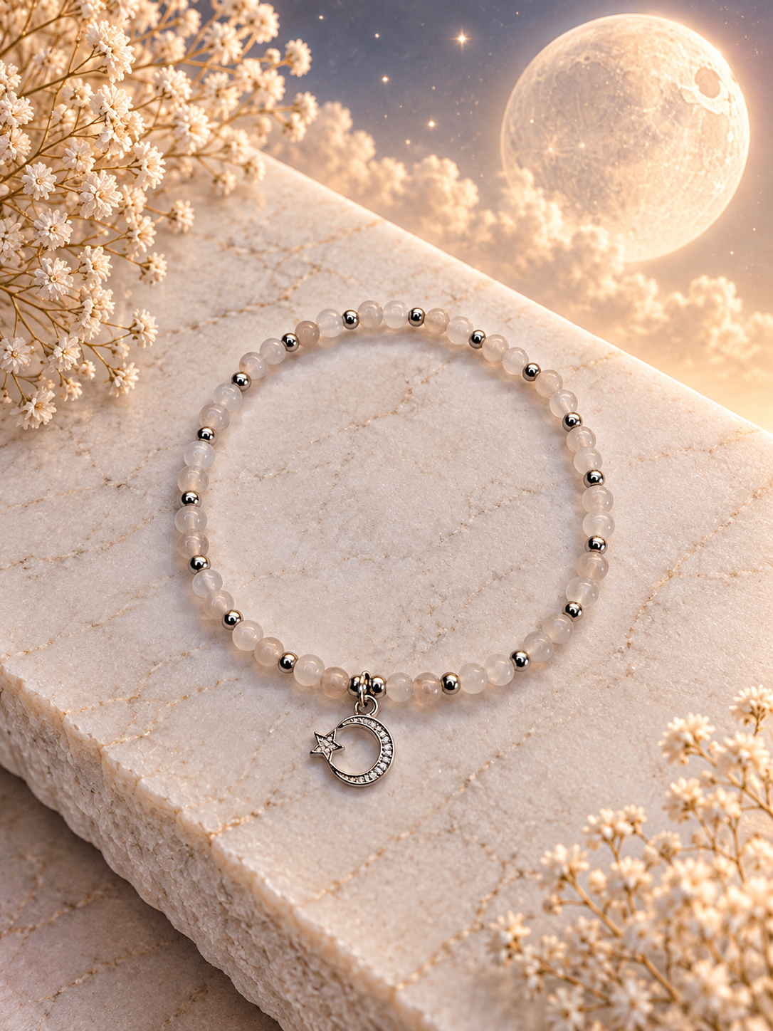 Full Moon Golden Glow - Armband