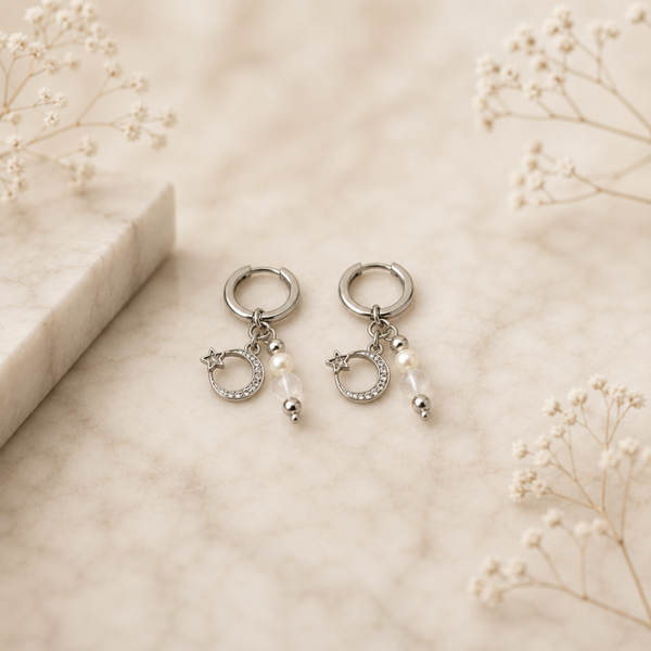 Soft collectie Ivory Glow - Oorbellen ringetjes