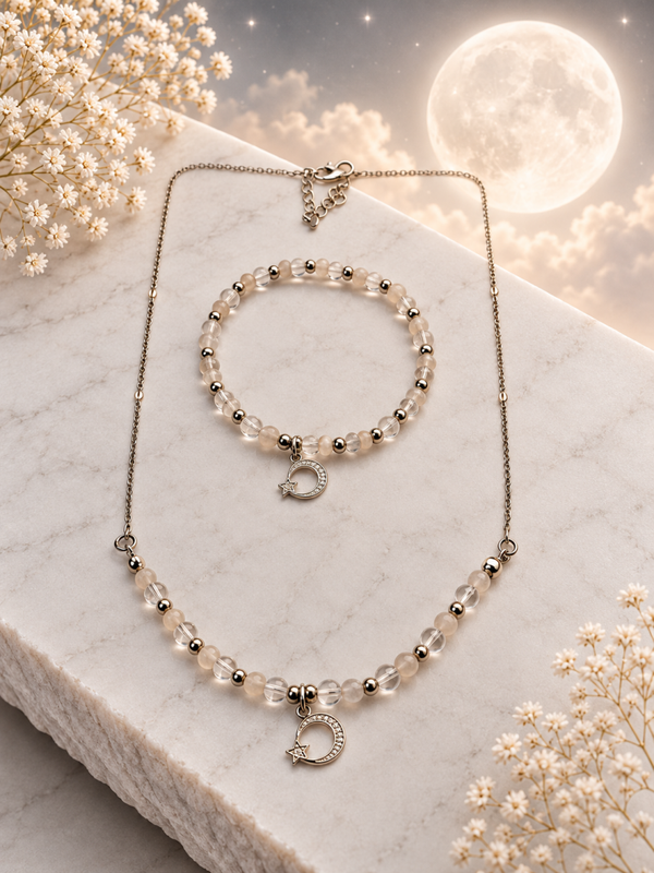 Full Moon Lunar Light - Armband+Ketting