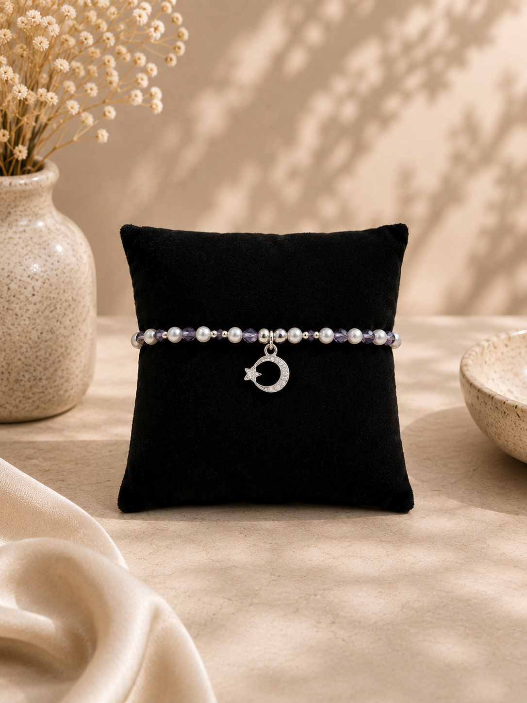 Evening collectie Midnight Pearl - Armband