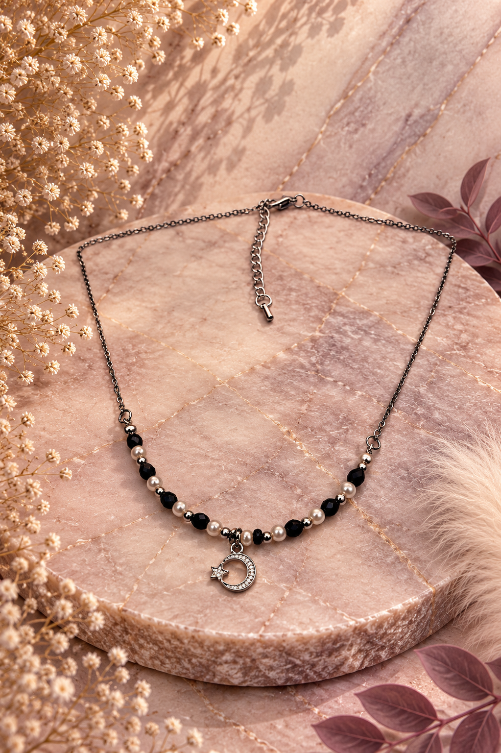 Evening collectie Midnight Pearl - Ketting