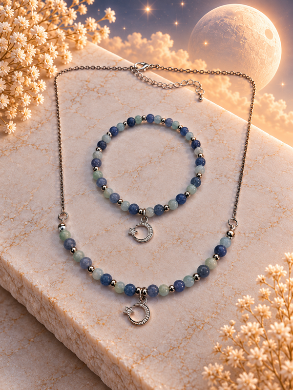 Rising Moon Ocean Breeze - Armband+Ketting