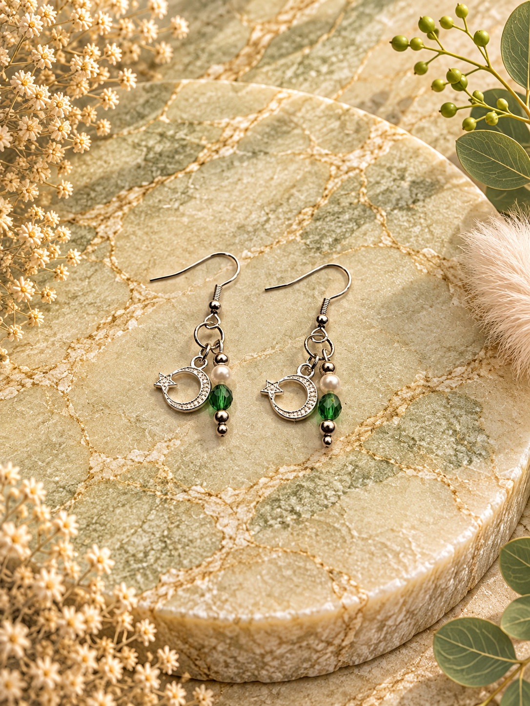 Nature collectie Sage Mist - Oorbellen