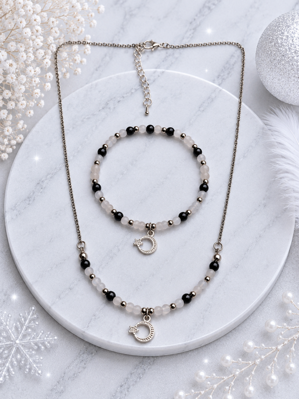Wintermoon Snowfall - Armband+Ketting