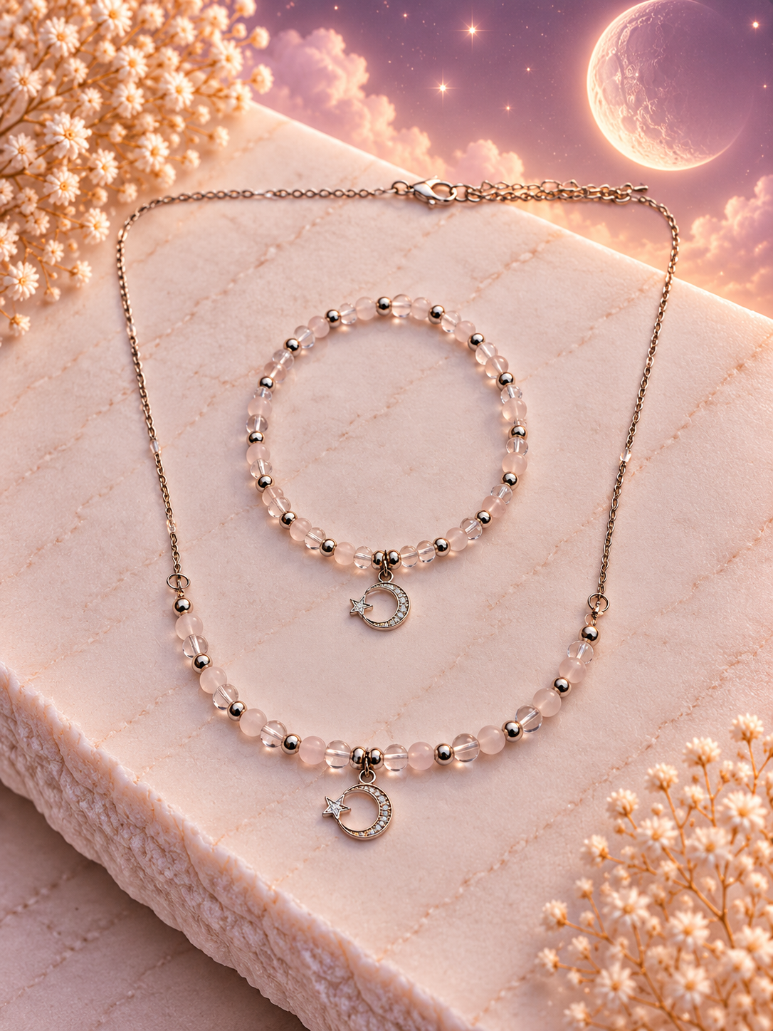 Moonlight Soft Glow - Armband+ketting