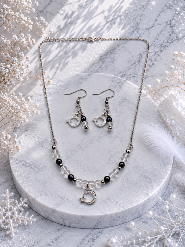 Wintermoon Starlight - Ketting+Oorbellen