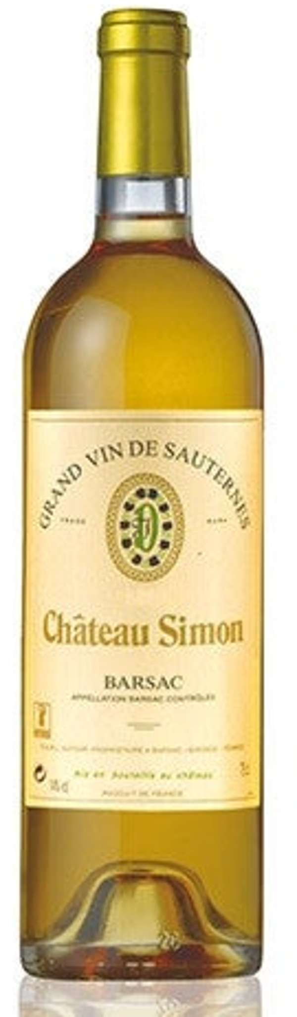 CHATEAU SIMON BARSAC GRAND VIN DE SAUTERNES 2018