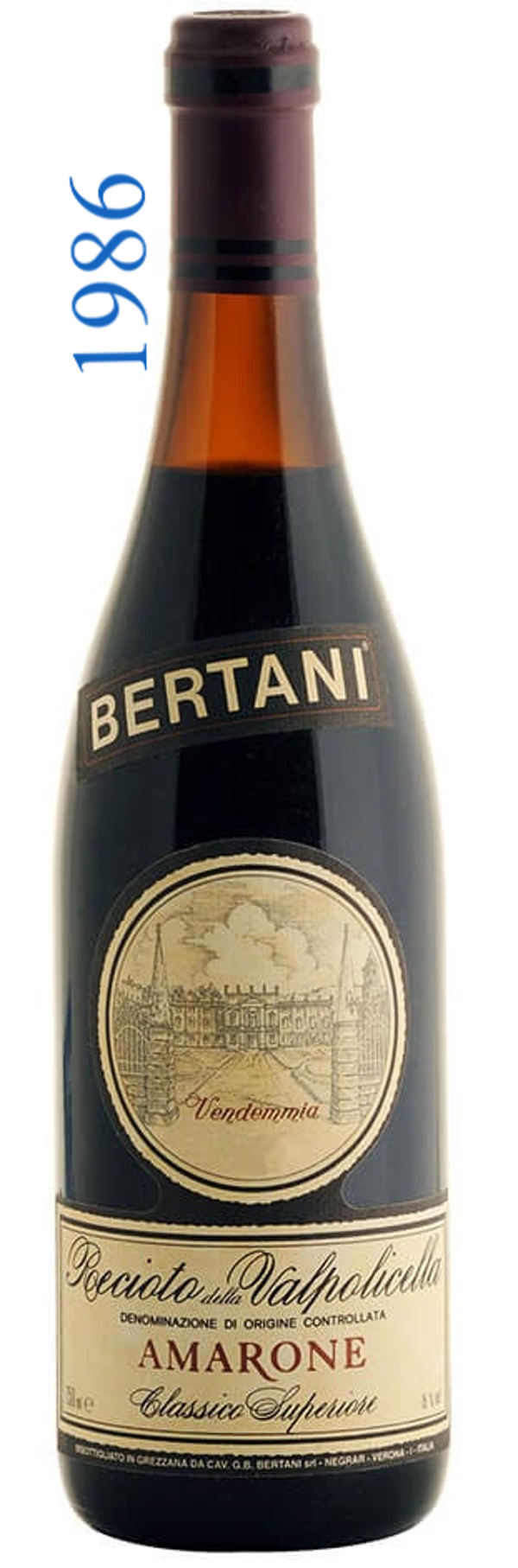 BERTANI RECIOTO DELLA VALPOLICELLA AMARONE 1986