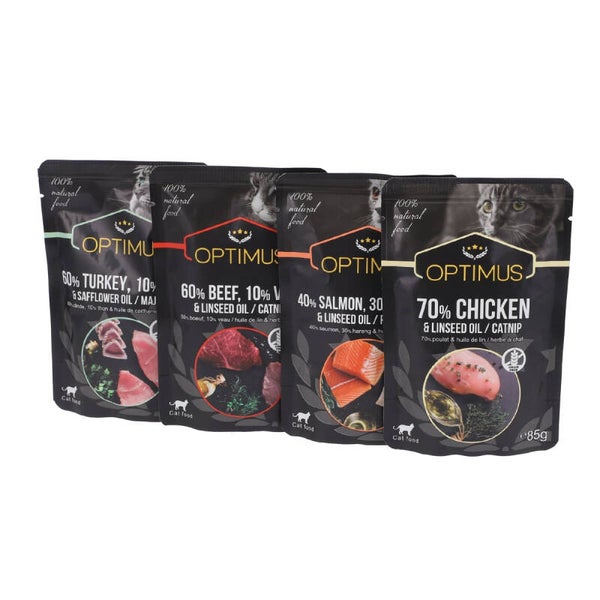 Optimus Chat en Sauce ( poulet, saumon, bœuf, dinde)