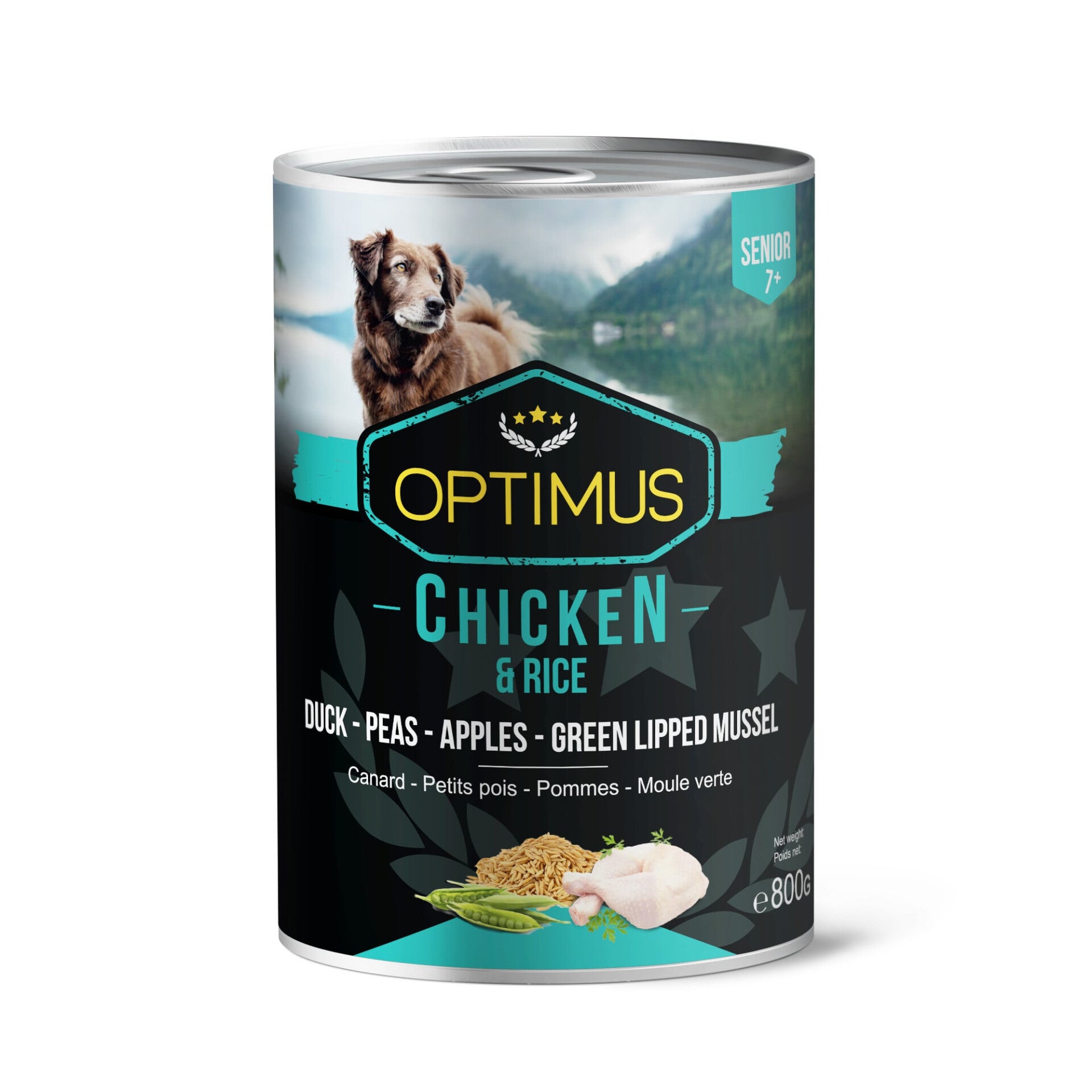 Optimus Senior Poulet avec Canard et Dinde