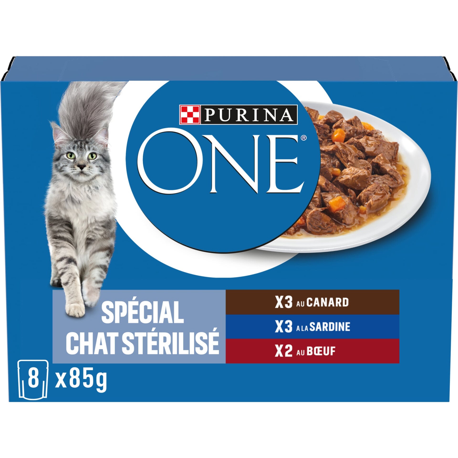 Purina One Chat Stérilisé en Sauce ( canard, sardine, bœuf )