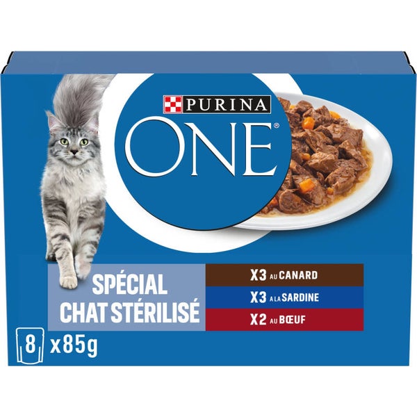 Purina One Chat Stérilisé en Sauce ( canard, sardine, bœuf )