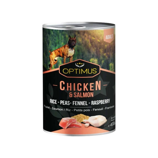 Optimus Adulte Poulet et Saumon