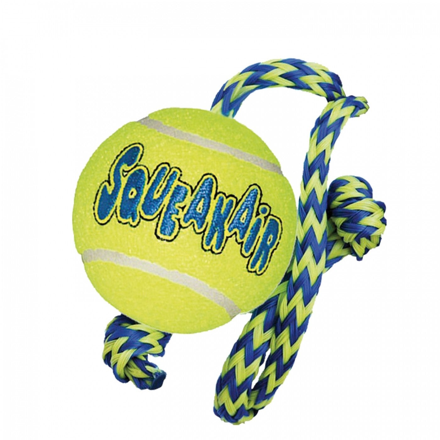 Kong Air Squeaker Tennis avec Corde