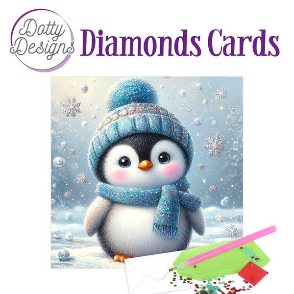 Dotty Designs Diamond Cards - Frosty Penguin Wishes