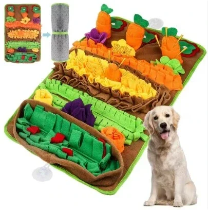 Snuffelkleed Moestuin – Met Worteltjes & Pieper 80 × 48 cm