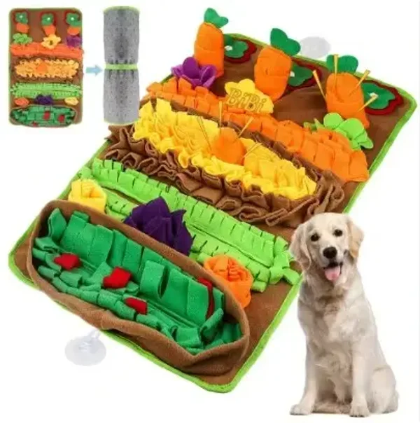 Snuffelkleed Moestuin – Met Worteltjes & Pieper 80 × 48 cm