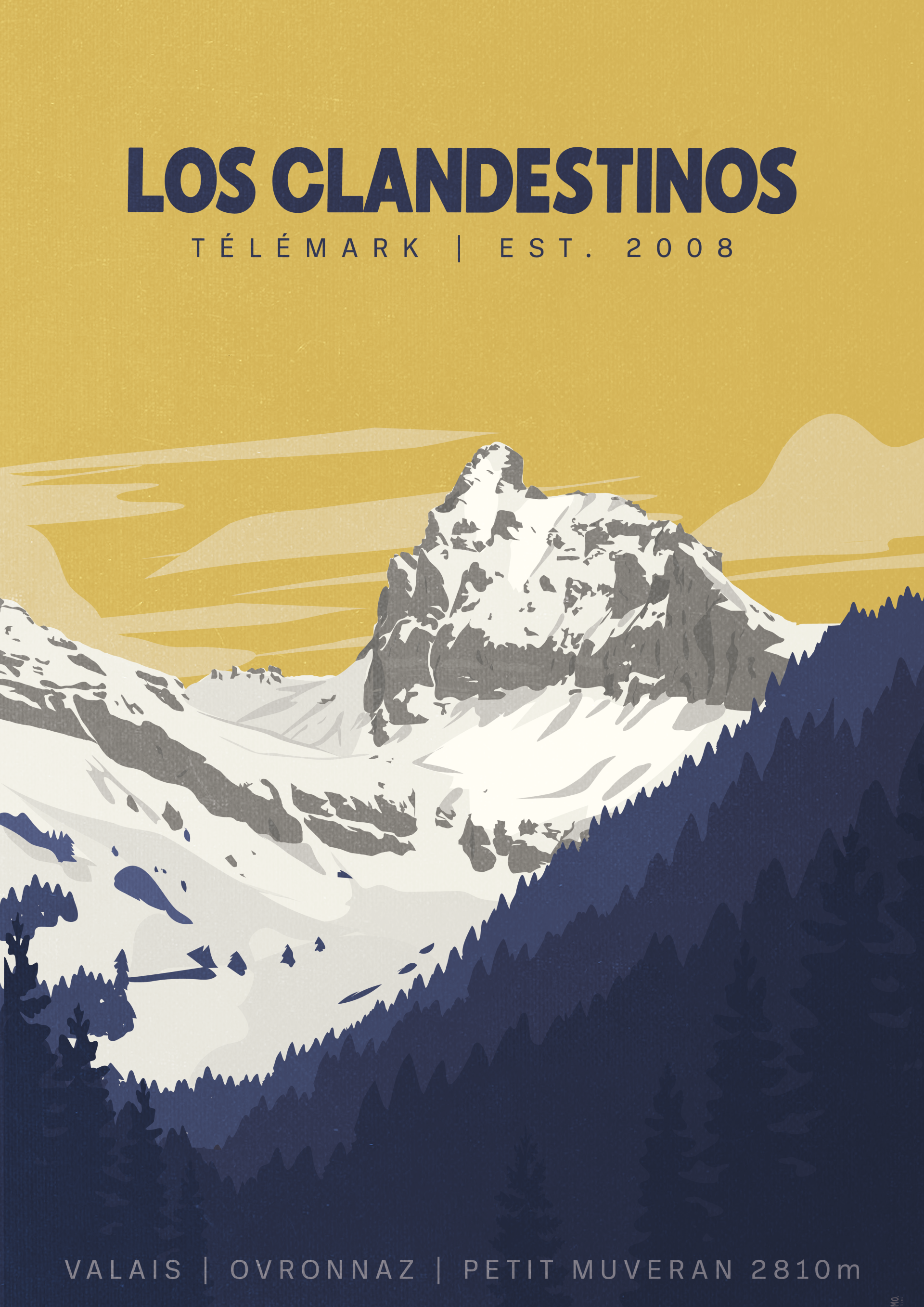Affiche ''Los Clandestinos'' Jaune